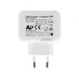 Aisens Cargador USB 17W 5V/3.4A con 2 Puertos USB y Control AI, Blanco